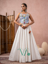 Sky & White Chaniya Choli